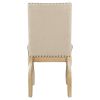 TREXM 5-Piece Farmhouse Dining Table Set Wood Round Extendable Dining Table and 4 Upholstered Dining Chairs (Natural Wood Wash)