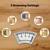2-Slice Toaster with 1.5 inch Wide Slot, 5 Browning Setting and 3 Function: Bagel, Defrost & Cancel, Retro Stainless-Steel Style