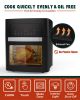 Air Fryer, 16 Quarts XL Size, Smart Cook Presets with LED Digital Touchscreen Rotisserie Oven, Countertop Oven with Convection&Temp