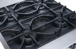 Dukers Commercial Gas Hotplate Cooktop in Stainless Steel with 8 Lift-Off Burner Hot Plate